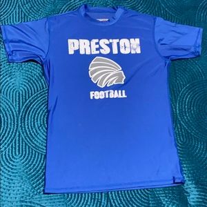 Blue Preston High School football shirt